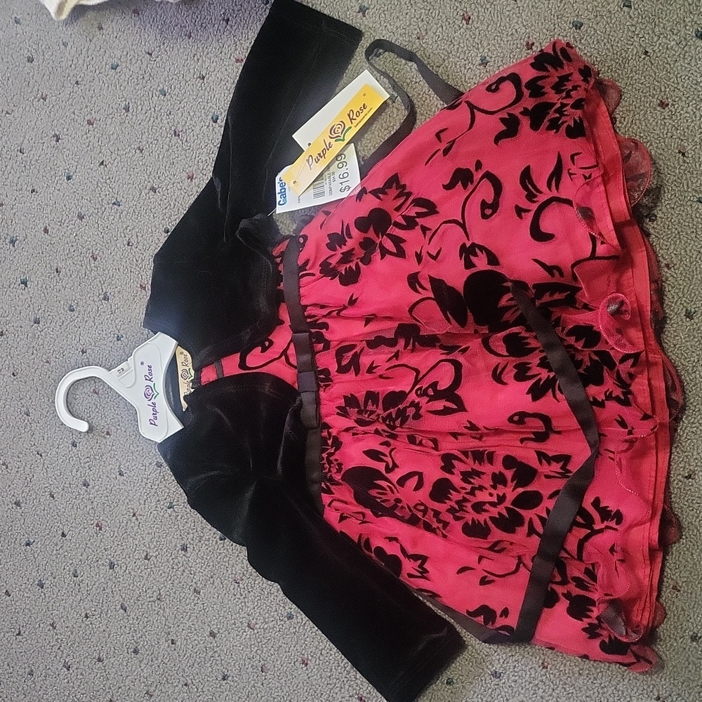 New 12 month red babygirl Christmas dress